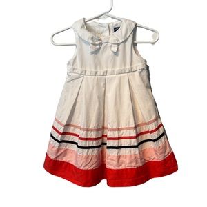 Janie and Jack spring pastel stripe dress size 6-12M Easter Special Occasion